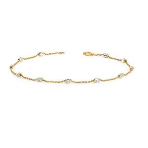 Logan Hollowell 14K Mooncut Bracelet